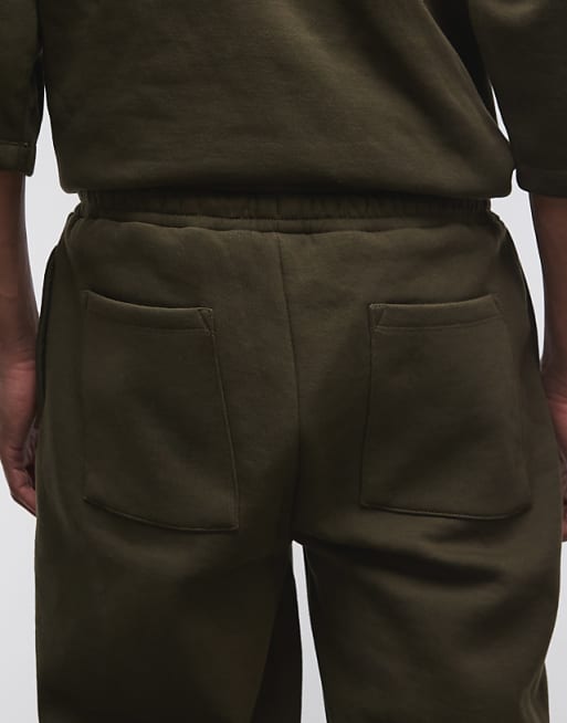 DESIGN Straight Leg Jogger In Khaki