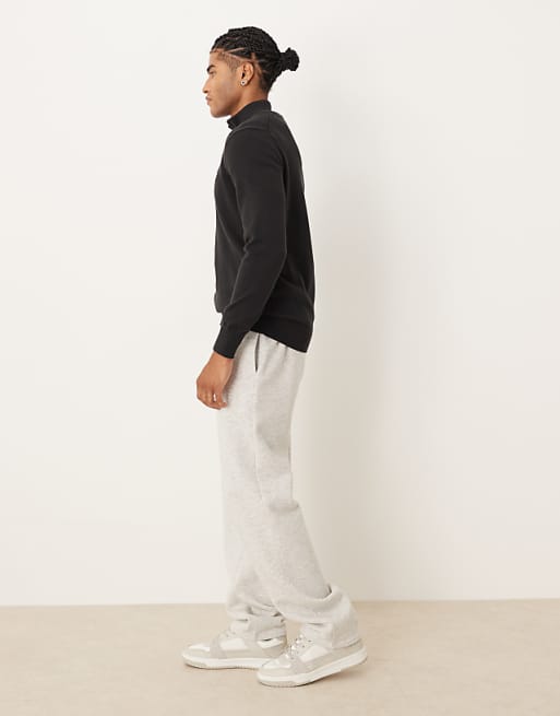 DESIGN Straight Leg Jogger With Pintuck In Light Grey