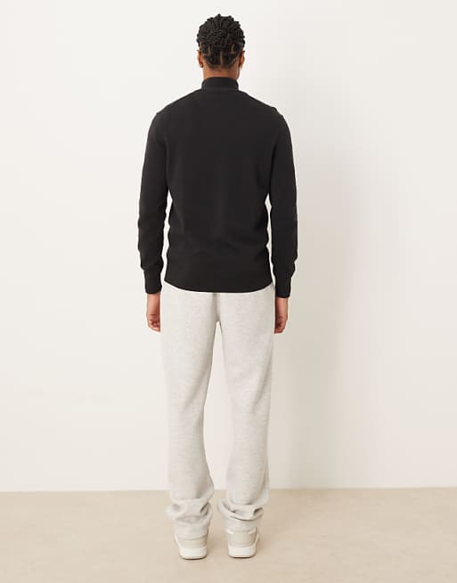 DESIGN Straight Leg Jogger With Pintuck In Light Grey