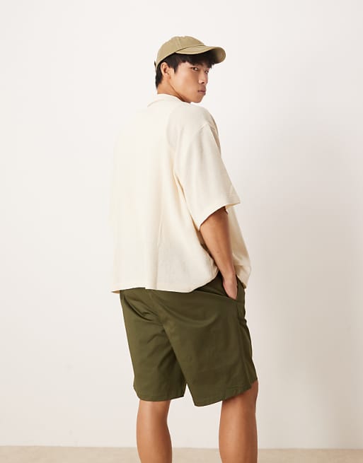 DESIGN Straight Leg Jort In Light Green