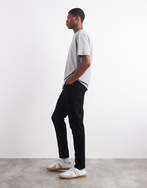 DESIGN Stretch Slim Jeans In Black