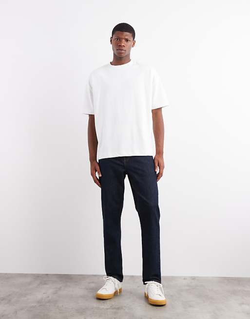 DESIGN stretch slim jeans in indigo