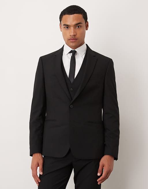 DESIGN Suit In Skinny Fit Black