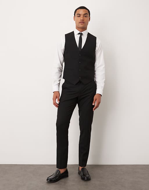 DESIGN suit in skinny fit black