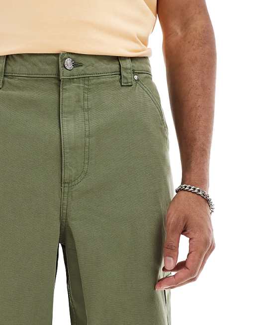 DESIGN Super Baggy Cargo Trousers In Khaki