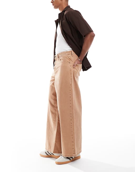 DESIGN Super Baggy Jean In Sand Wash