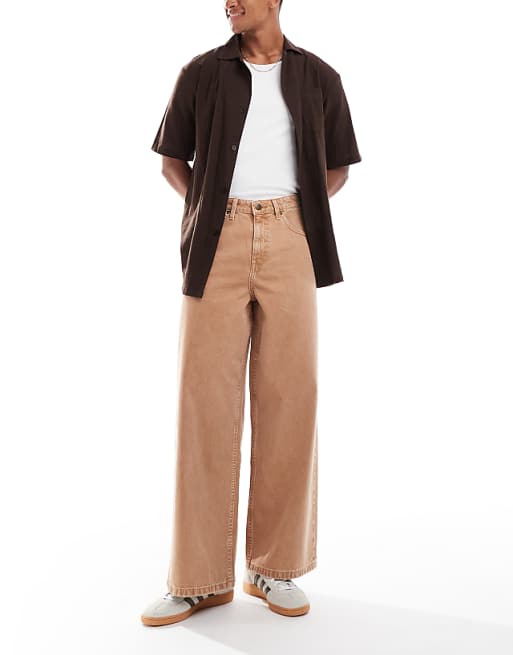 DESIGN super baggy jean in sand wash
