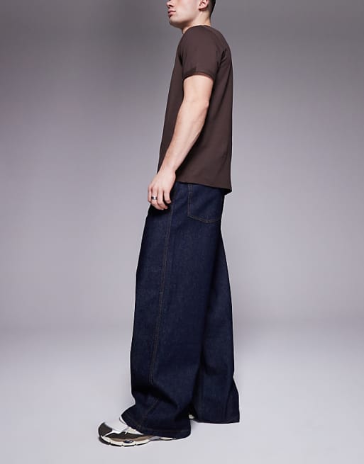 DESIGN Super Baggy Jeans In Raw Wash