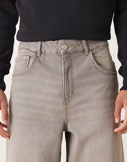 DESIGN Super Baggy Jeans With Tint In Brown