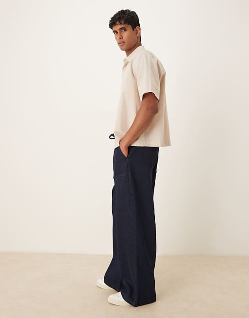 DESIGN Super Baggy Lightweight Jean In Raw Wash