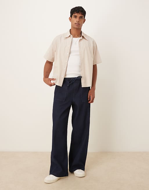DESIGN super baggy lightweight jean in raw wash