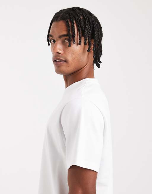 DESIGN Super Heavyweight Crew Neck T-shirt In White