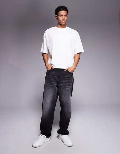 DESIGN Super Heavyweight Oversized Boxy T-shirt In Cream