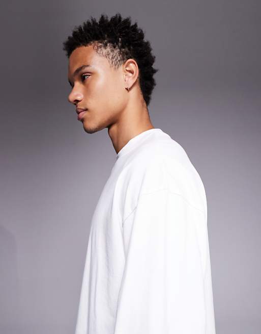DESIGN Super Heavyweight Oversized Boxy T-shirt In Cream
