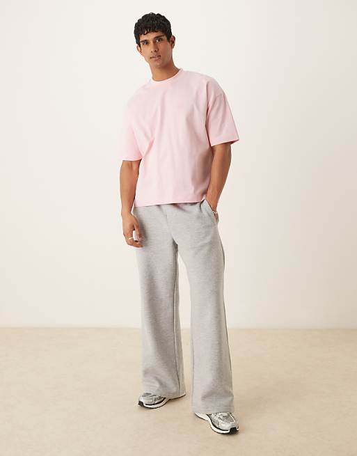 DESIGN Super Heavyweight Oversized Boxy T-shirt In Pink