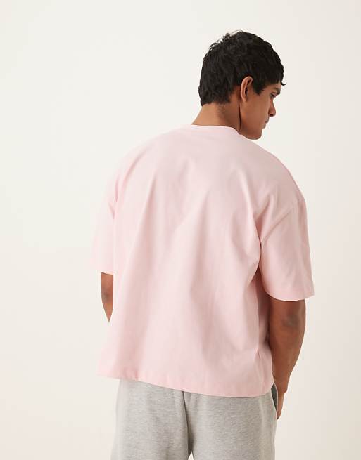 DESIGN Super Heavyweight Oversized Boxy T-shirt In Pink