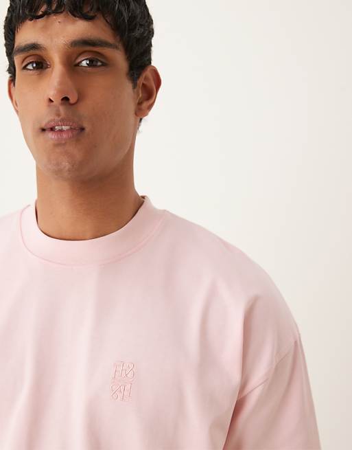 DESIGN Super Heavyweight Oversized Boxy T-shirt In Pink