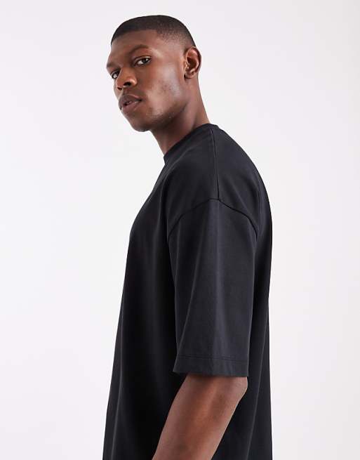 DESIGN Super Heavyweight Oversized T-shirt In Black