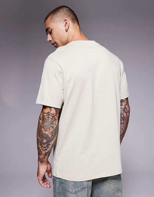 DESIGN Super Heavyweight T-shirt In Stone