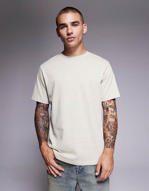 DESIGN super heavyweight t-shirt in stone
