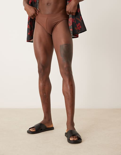 DESIGN Swim Briefs In Brown
