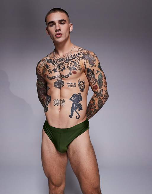 DESIGN swim briefs in green