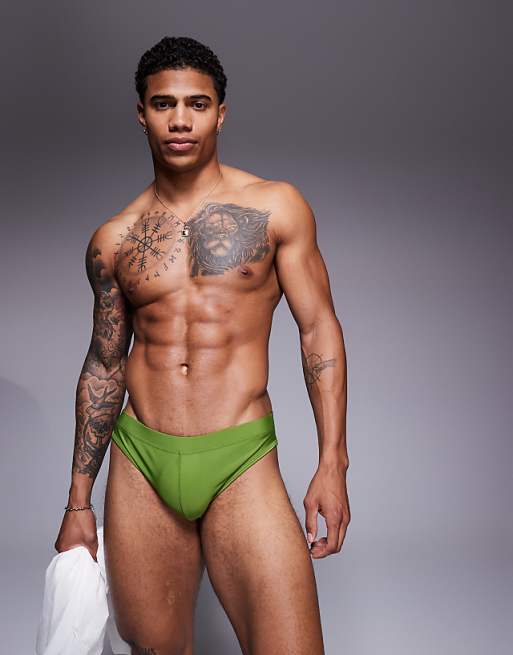 DESIGN swim briefs in green