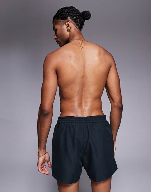 DESIGN Swim Shorts In Short Length In Black