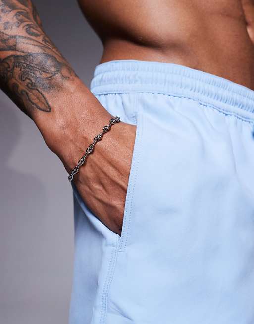 DESIGN Swim Shorts In Short Length In Blue