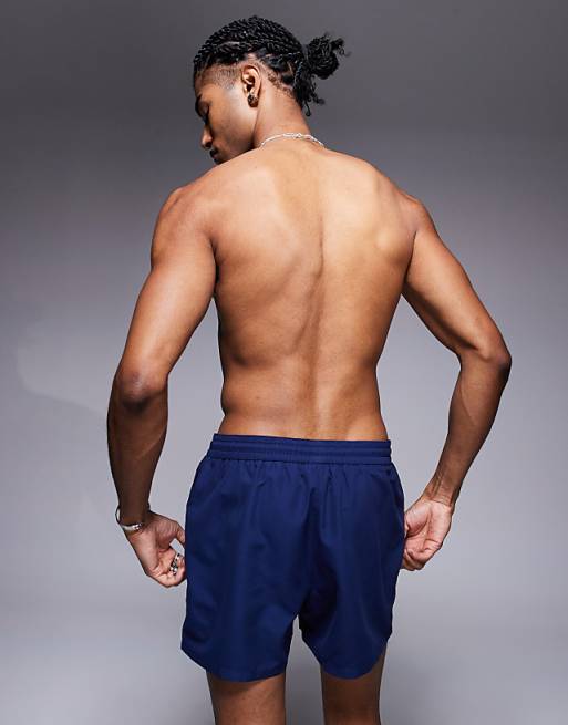 DESIGN Swim Shorts In Short Length In Navy