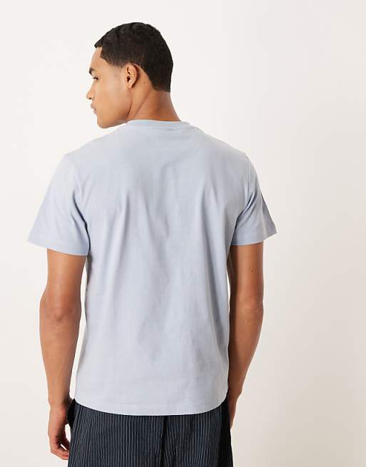 DESIGN T-shirt With High Build Text Graphic In Light Blue