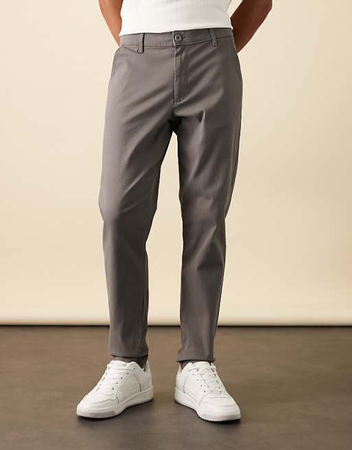 DESIGN Tapered Chinos In Grey