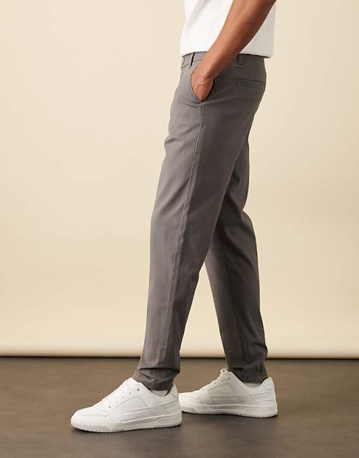 DESIGN Tapered Chinos In Grey