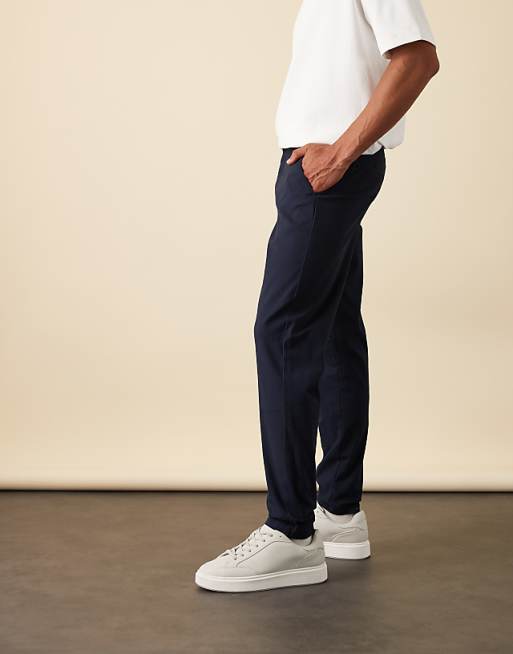 DESIGN Tapered Chinos In Navy