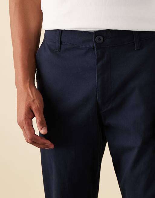 DESIGN Tapered Chinos In Navy