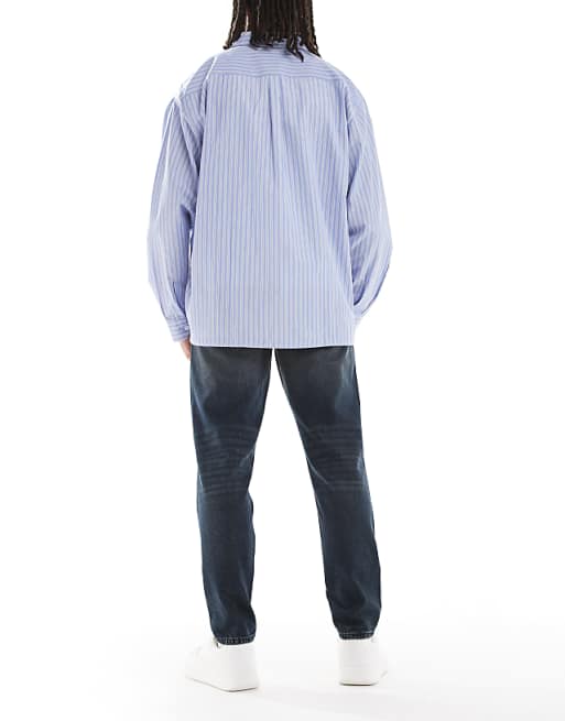 DESIGN Tapered Fit Jeans In Dark Wash Blue