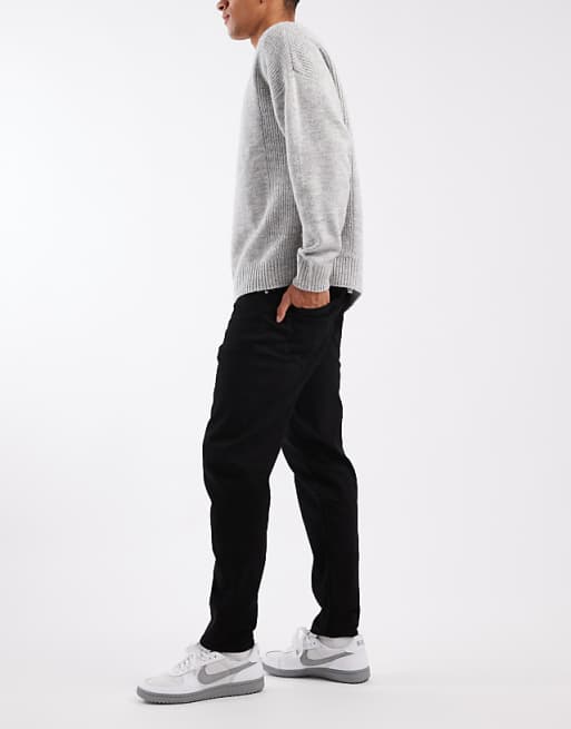 DESIGN Tapered Jeans In Black