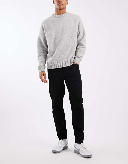 DESIGN Tapered Jeans In Black