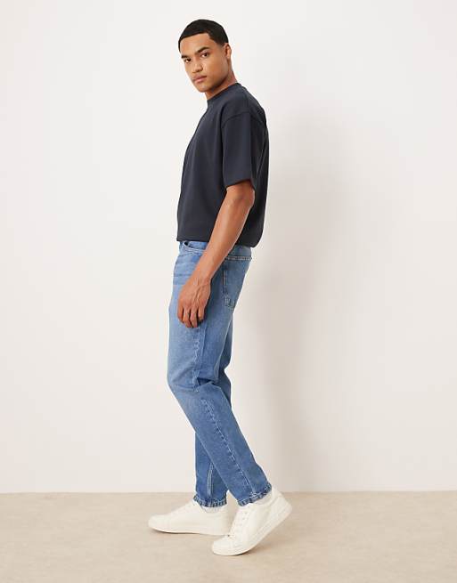 DESIGN Tapered Jeans In Mid Wash