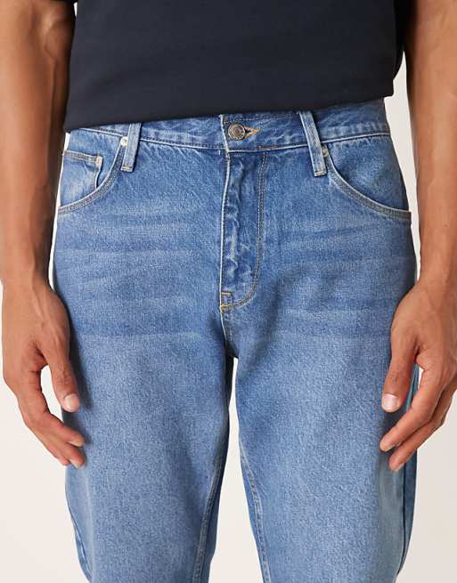 DESIGN Tapered Jeans In Mid Wash