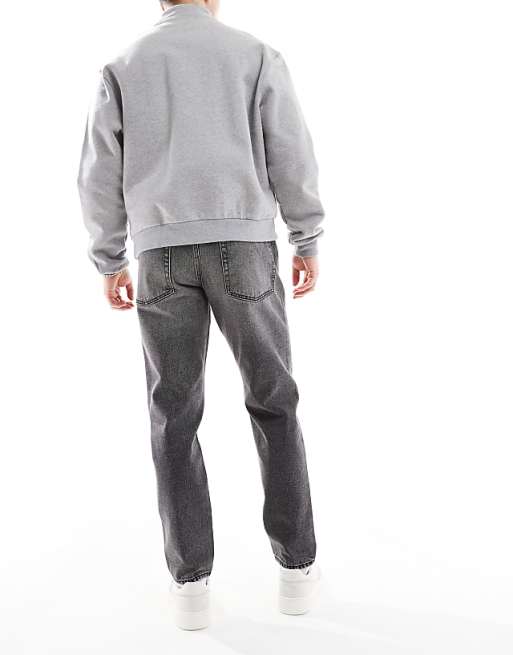 DESIGN Tapered Jeans In Washed Grey
