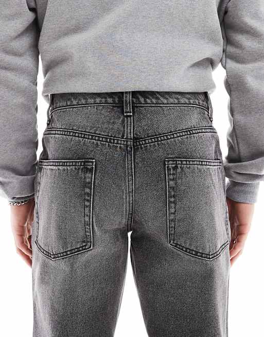 DESIGN Tapered Jeans In Washed Grey