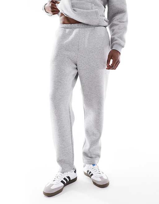 DESIGN Tapered Jogger With Fixed Hem In Light Grey