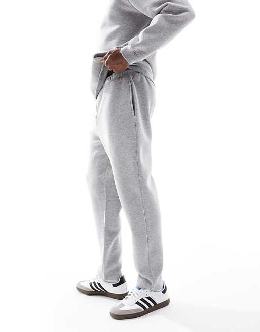 DESIGN Tapered Jogger With Fixed Hem In Light Grey