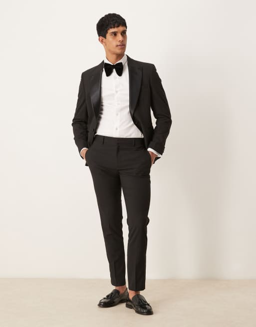 DESIGN Tuxedo Skinny Fit In Black
