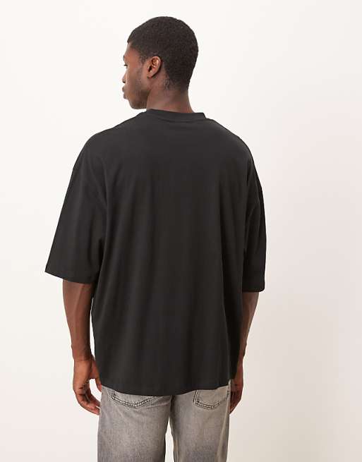 DESIGN Unisex Oversized T-shirt With Morgan Wallen Prints In Black