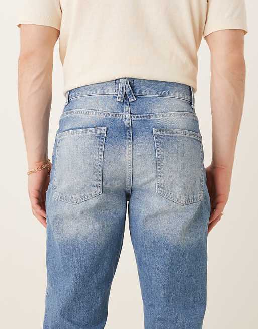 DESIGN Vintage Flare Jeans In Light Wash Blue