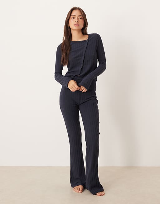DESIGN Wide Rib Lounge Set In Navy