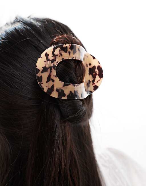 DESIGN XL horizontal hair claw in tort