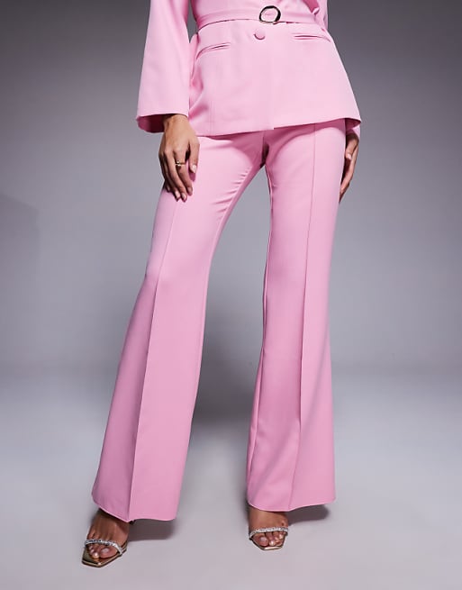 LUXE Co-ord Straight Trouser In Pink